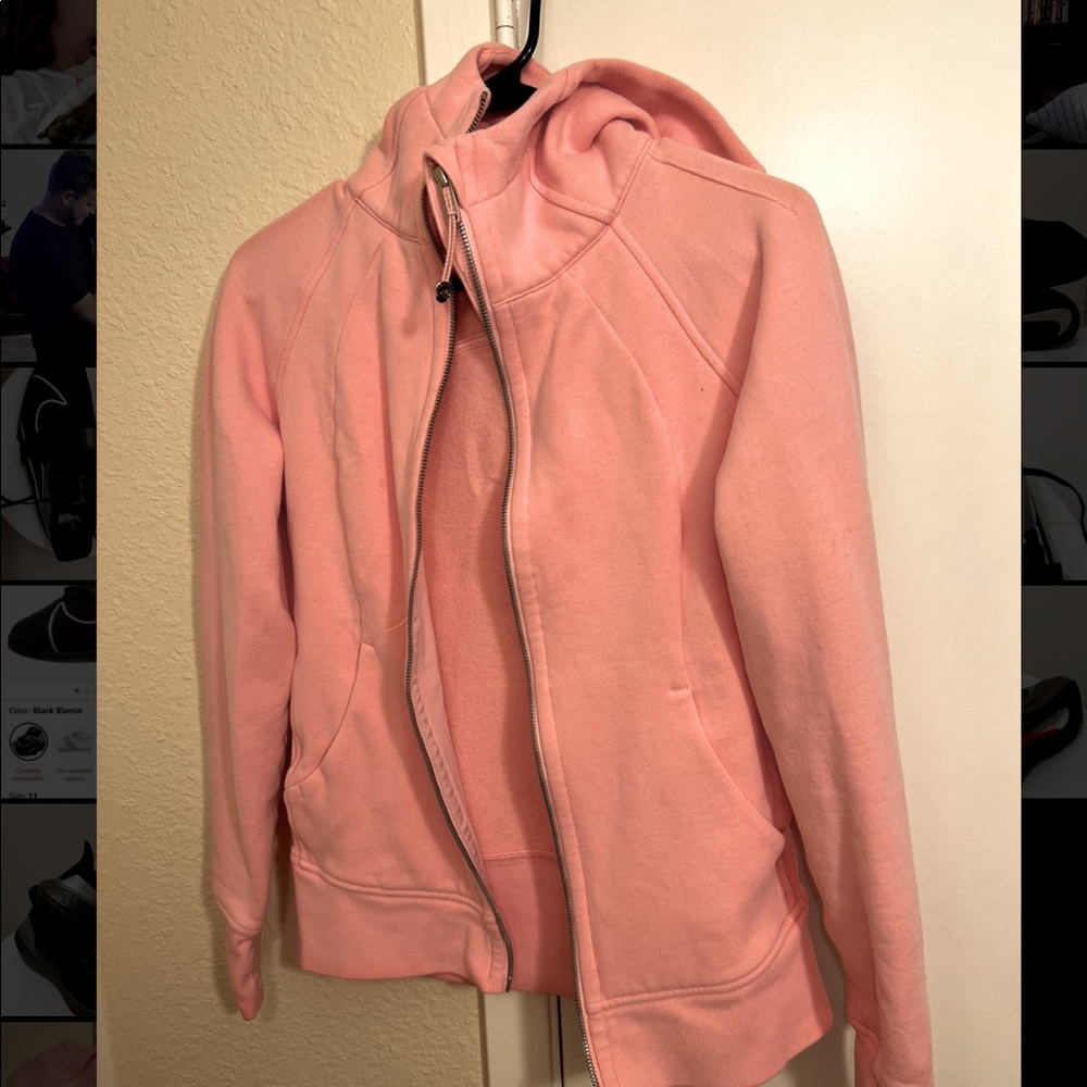Pink womens Lululemon zip-up hoodie. Size 6. Excellent used condition. EUC